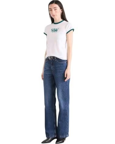 CALVIN KLEIN JEANS T-SHIRT 070303200015 WHITE WITH LOGO BLACK