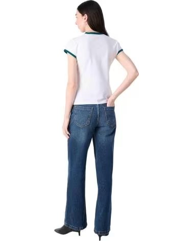 CALVIN KLEIN JEANS T-SHIRT 070303200015 WHITE WITH LOGO BLACK
