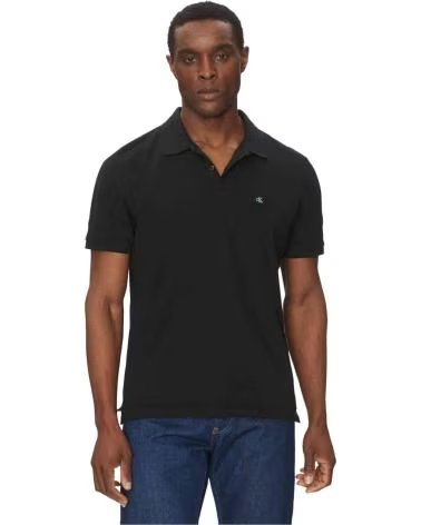 CALVIN KLEIN POLO MANICA CORTA JEANS 072403200002 BLACK