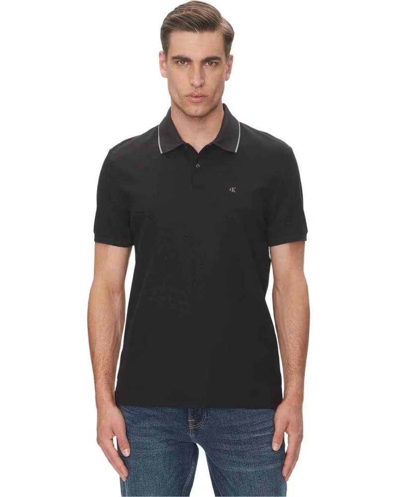 CALVIN KLEIN POLO À MANCHES COURTES 062403100001 POUR HOMME BREEZY BLUE