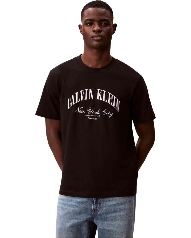 CALVIN KLEIN JEANS 070303400005 T-SHIRT SCHWARZ UNISEX BLACK