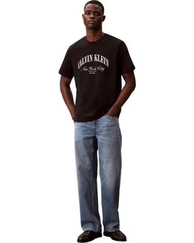 CALVIN KLEIN JEANS 070303400005 T-SHIRT SCHWARZ UNISEX BLACK