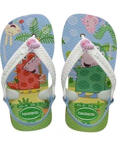 HAVAIANAS CHANCLAS INFANTILES 213100100078 PEPPA PIG BLANCO