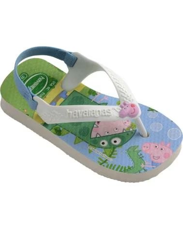 HAVAIANAS CHANCLAS INFANTILES 213100100078 PEPPA PIG BLANCO
