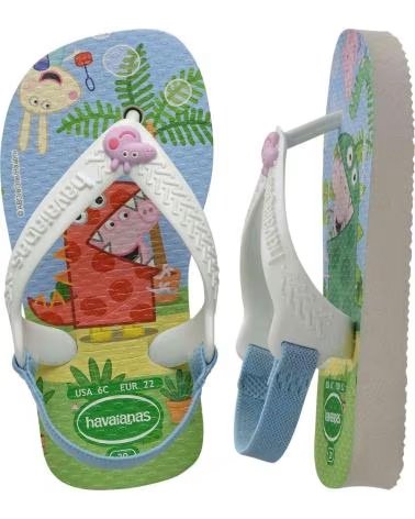 HAVAIANAS CHANCLAS INFANTILES 213100100078 PEPPA PIG BLANCO