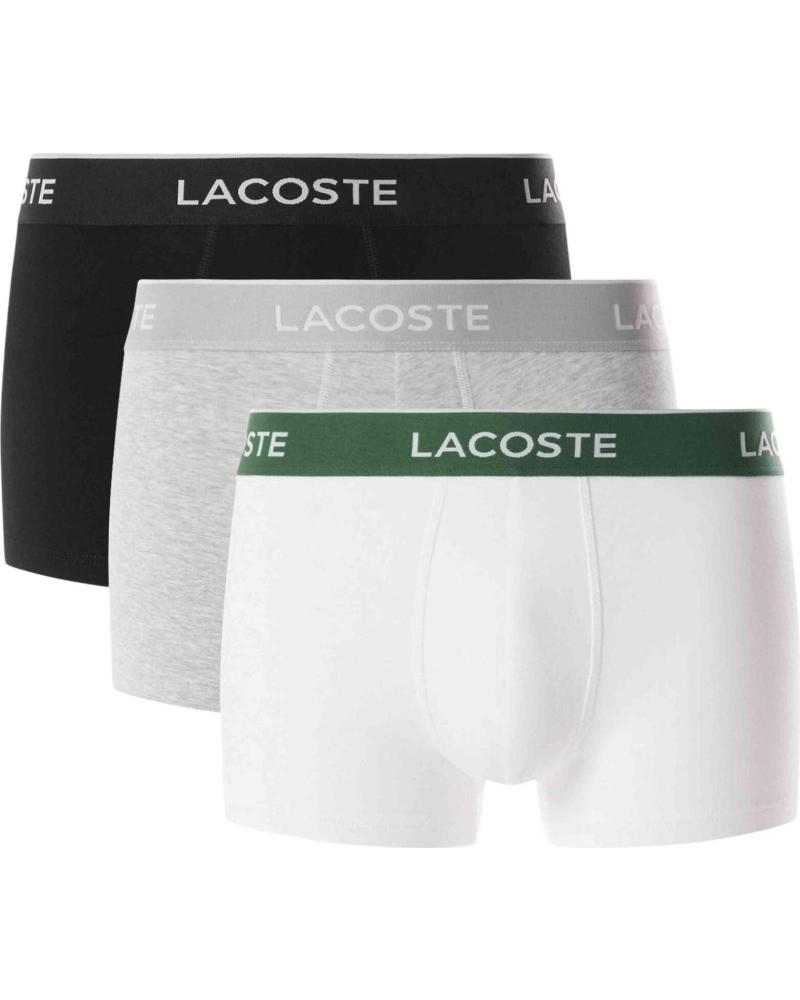 LACOSTE PACK DE 3 CALZONCILLOS TIPO BOXER BLACK