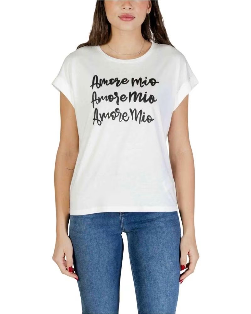 MORGAN CAMISETA MANGA CORTA 410303400002 MUJER OFF WHITE