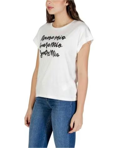 MORGAN CAMISETA MANGA CORTA 410303400002 MUJER OFF WHITE