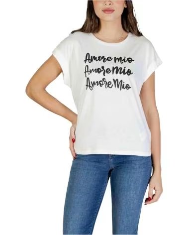 MORGAN CAMISETA MANGA CORTA 410303400002 MUJER OFF WHITE