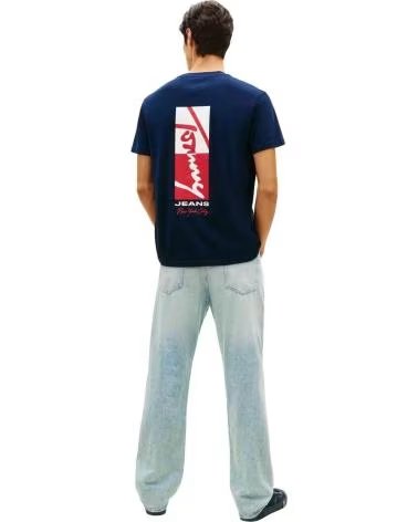 T-SHIRT A MANICHE CORTE TOMMY JEANS DARK NIGHT NAVY