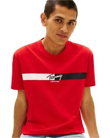 TOMMY JEANS T-SHIRT À MANCHES COURTES AVEC LOGO GRAPHIQUE ECRU