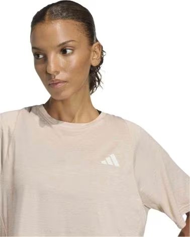 ADIDAS T-SHIRT A MANICHE CORTE JY7421 BEIGE DA DONNA MUJER