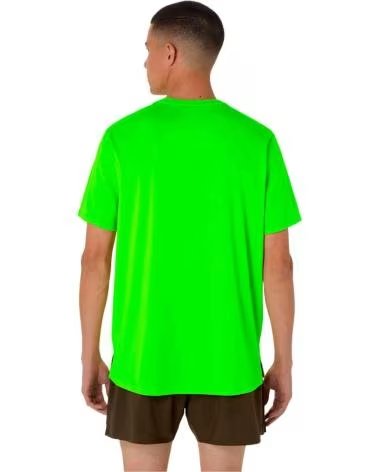 ASICS CORE KURZARMSHIRT FÜR HERREN IN NEONGRÜN FOSFORITO