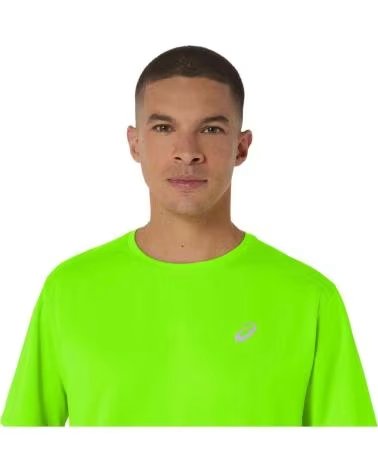 ASICS CORE KURZARMSHIRT FÜR HERREN IN NEONGRÜN FOSFORITO