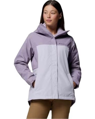 COLUMBIA CHAQUETA CHAQUETA CON CAPUCHA HIKEBOUND II INTERCHANGE VIOLETA LAVANDA EN MORADO PARA MUJER