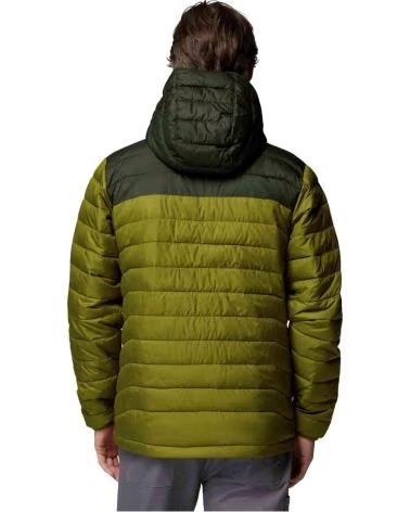 COLUMBIA GIACCA CON CAPPUCCIO POWDER LITE II OLIVA