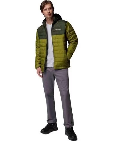 COLUMBIA GIACCA CON CAPPUCCIO POWDER LITE II OLIVA