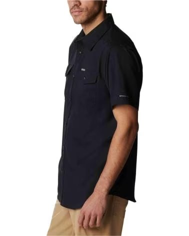 COLUMBIA CAMISA UTILIZER II SOLID MANGA CORTA NEGRA OSCURO