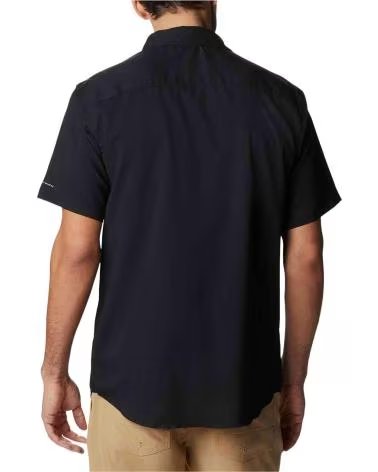 COLUMBIA CAMISA UTILIZER II SOLID MANGA CORTA NEGRA OSCURO