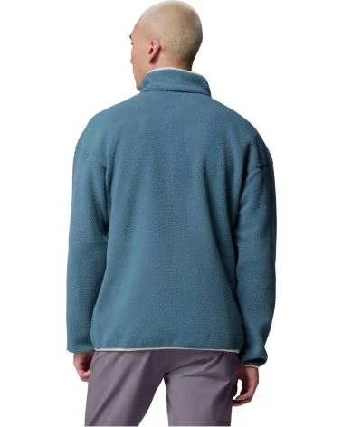 COLUMBIA HELVETIA II HALF SNAP SWEATSHIRT BLUE MEN INDIGO