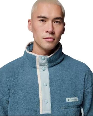 COLUMBIA HELVETIA II HALF SNAP SWEATSHIRT BLUE MEN INDIGO