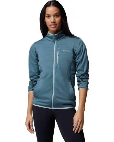 COLUMBIA CHAQUETA FORRO POLAR ESSENTIAL HIKE GRID FLEECE FULL ZIP AZUL INDIGO EN AZUL PARA MUJER
