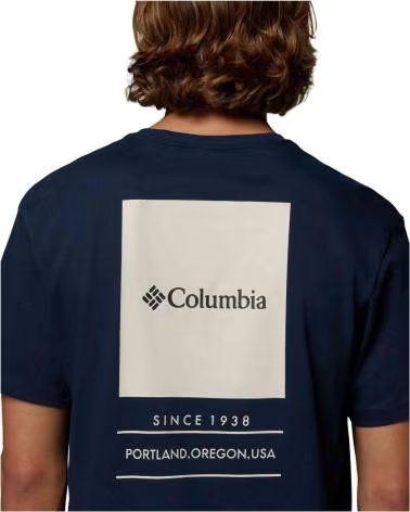 COLUMBIA T-SHIRT BARTON SPRINGS GRAPHIC DA UOMO NOCHE