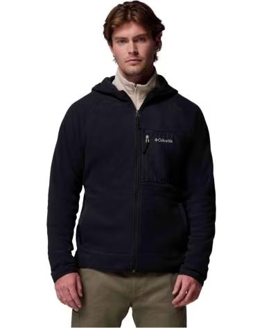 COLUMBIA FELPA CON CAPPUCCIO E ZIP FAST TREK