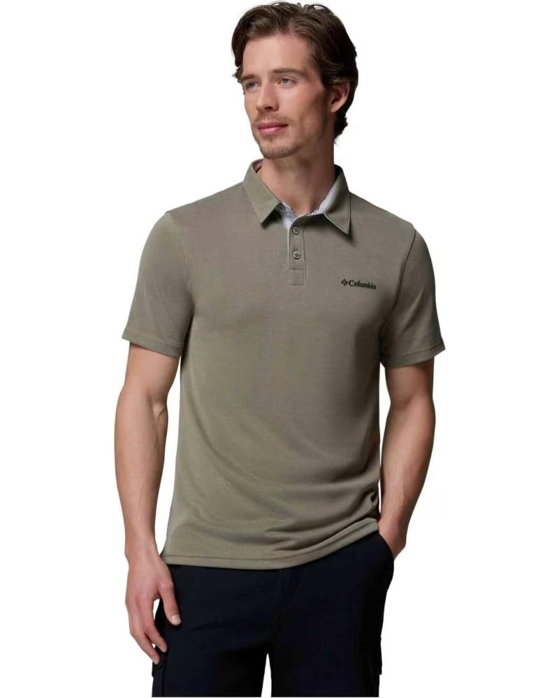 COLUMBIA POLO A MANICHE CORTE NELSON POINT GRISACEO