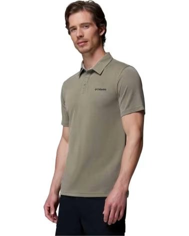 COLUMBIA POLO A MANICHE CORTE NELSON POINT GRISACEO