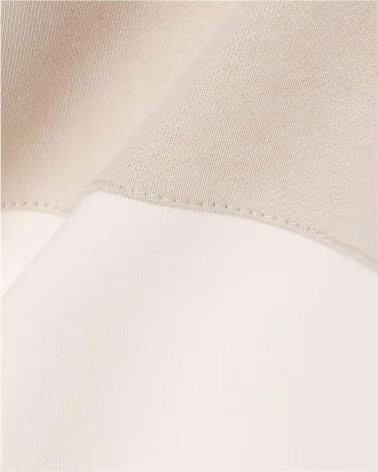 LACOSTE FELPA COLOUR-BLOCK FLEECE BEIGE