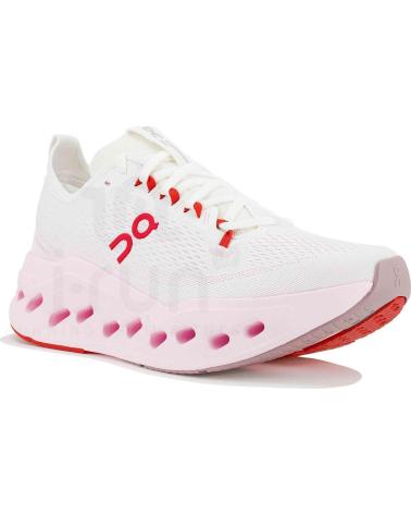 ON RUNNING ZAPATILLAS DE CLOUDSURFER MAX BLANCO ROSA MUJER