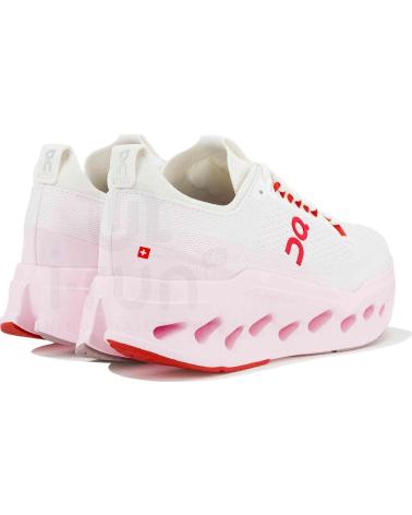 ON RUNNING ZAPATILLAS DE CLOUDSURFER MAX BLANCO ROSA MUJER