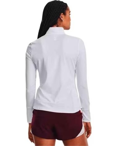 UNDER ARMOUR SUDADERA SUDADERA LAUNCH PRO HALF ZIP BLANCO EN BLANCO PARA MUJER