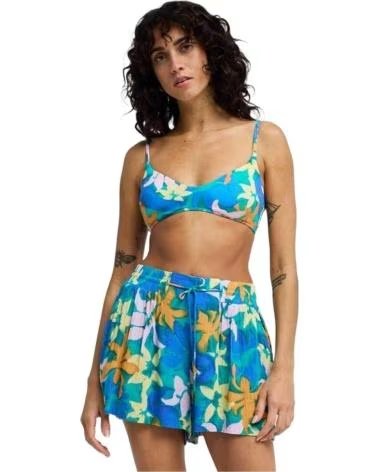 BILLABONG CALÇÕES ON HOLIDAY MULHER ESTAMPADO FLORAL AGUA FLORES
