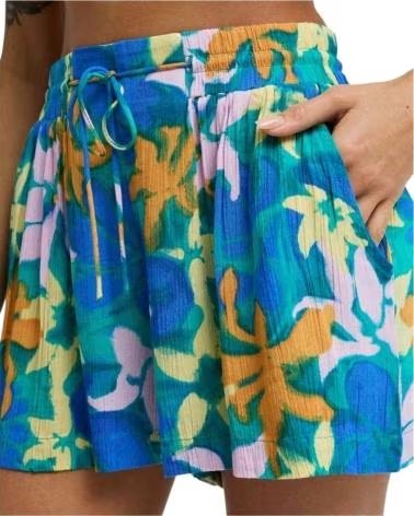 BILLABONG SHORT ON HOLIDAY FEMME IMPRIMÉ FLORAL AGUA FLORES