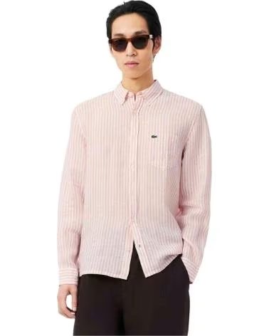 LACOSTE CAMICIA CH6985 00 TIM-S ROSA UOMO