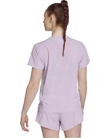 ADIDAS T-SHIRT A MANICHE CORTE ADIZERO JV7173 VIOLA DA DONNA MUJER
