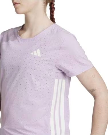 ADIDAS T-SHIRT A MANICHE CORTE ADIZERO JV7173 VIOLA DA DONNA MUJER