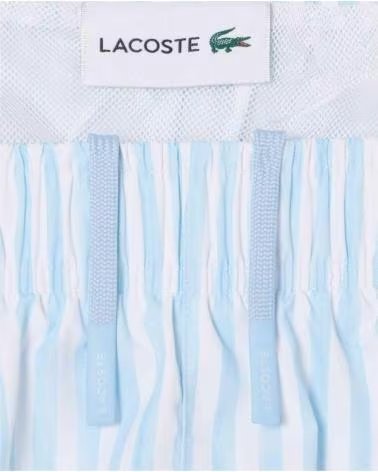 LACOSTE MAILLOT DE BAIN MH1901 À RAYURES BLEU