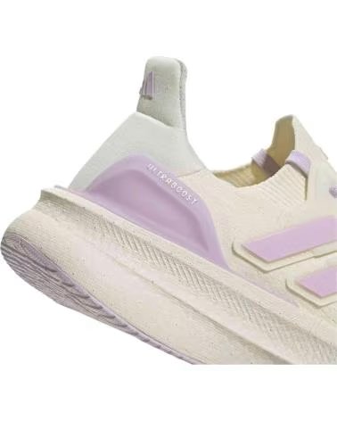ADIDAS ULTRABOOST 5 LAUFSCHUHE FÜR DAMEN, CREME UND VIOLETT MUJER