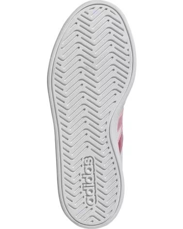 ADIDAS BASKETS GRAND COURT 30 BLANC AVEC DÉTAILS ROSE POUR ENFANTS JUNIOR