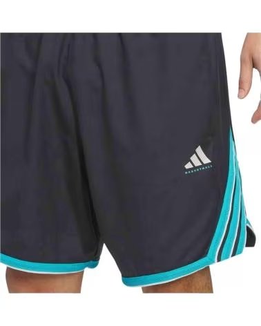 ADIDAS PANTALONCINI SPORTIVI CRAZY LITE CARBON-LUCID CYAN