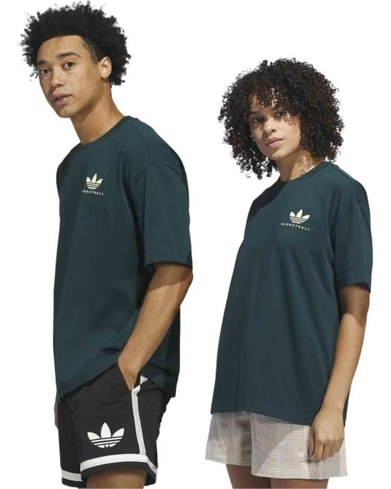 ADIDAS CAMISETA WORLDWIDE HOOPS GFX GREEN