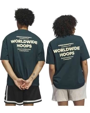 ADIDAS CAMISETA WORLDWIDE HOOPS GFX GREEN