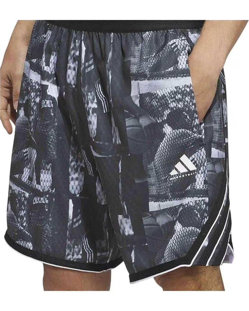 ADIDAS PANTALONCINI CRAZYLITE AOP 5 NERI SHORT
