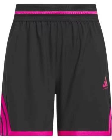 ADIDAS PANTALÓN CORTO CRAZYLITE BASKETBALL MUJER NEGRO Y ROSA BLACK-SHOCK PINK