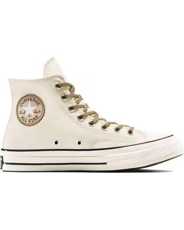 CONVERSE CHUCK 70 HI SNEAKER MIT HOUNDSTOOTH-FUTTER IN WEISS