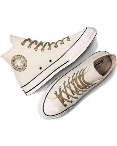 CONVERSE CHUCK 70 HI SNEAKER MIT HOUNDSTOOTH-FUTTER IN WEISS