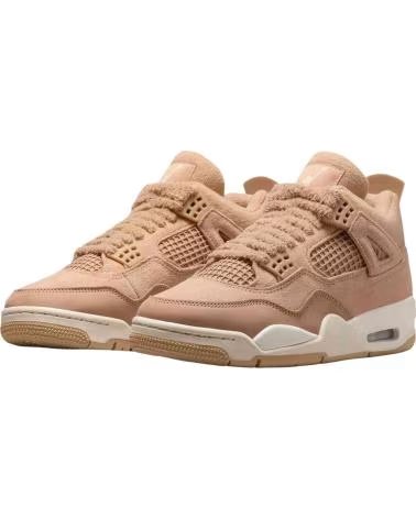 JORDAN ZAPATILLAS DE BALONCESTO 4 RETRO COZY GIRL HEMP-LIGHT OREWOOD BROWN WOMENS EN BEIGE PARA HOMBRE